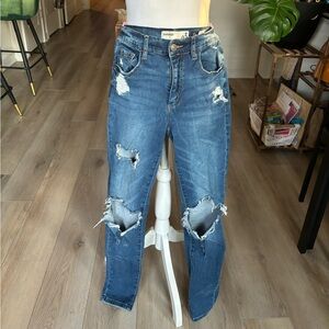 Garage Denim Distressed Skinny Jeans
